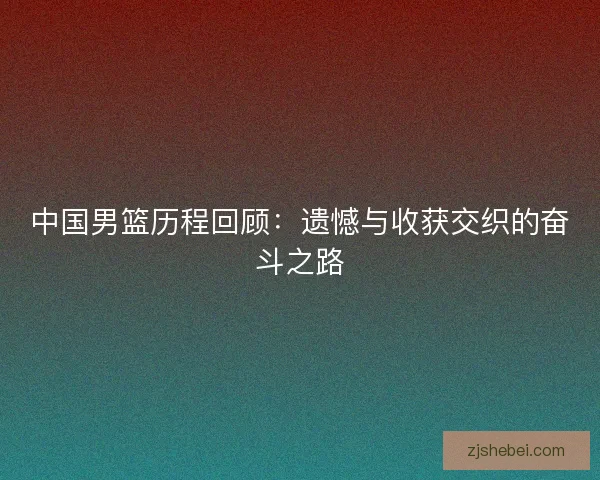 中国男篮历程回顾：遗憾与收获交织的奋斗之路